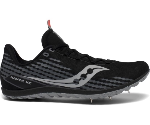 Tenis Saucony Havok XC 3 Flat Hombre Zapatillas Running Negras México MX-124-DG